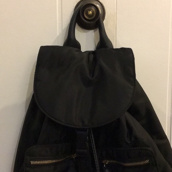 nylon backpack zara